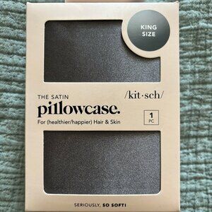 Kitsch Satin KING Pillowcase - Charcoal